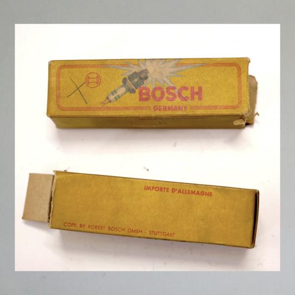 Zündkerze W240T2---M14x1,25 mit Langgewinde---Wärmewert 175---Fabrikat Bosch (Original alt, OVP, NOS) 40er Jahre