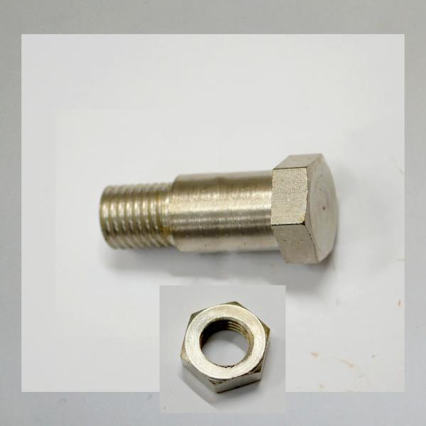 Lagerung Fussbrems-Pedal, Schraube und Mutter (lange Ausführung)