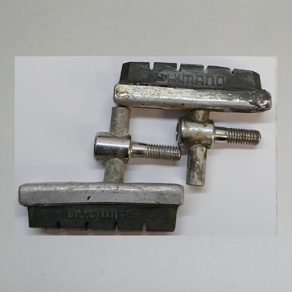 2 Bremsschuhe mit Gummi, Shimano