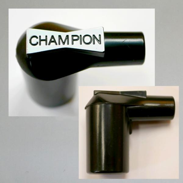 Kleiner Zündkerzenstecker/ Kerzenstecker aus Bakelite, original Champion---Ori. NEU---