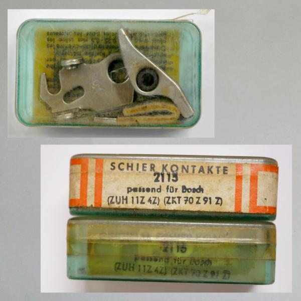 Preview: Unterbecher/ Zündkontakte/ Zündunterbrecher: Typ "DD-127"---Orig. NEU von Schier---