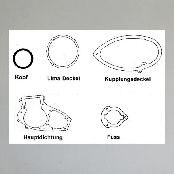 Dichtungssatz/ Motordichtungen/ Motordichtsatz für Ardie B 125
