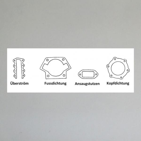 Dichtungssatz/ Motordichtungen/ Motordichtsatz für ISH Alu Zylinder Set