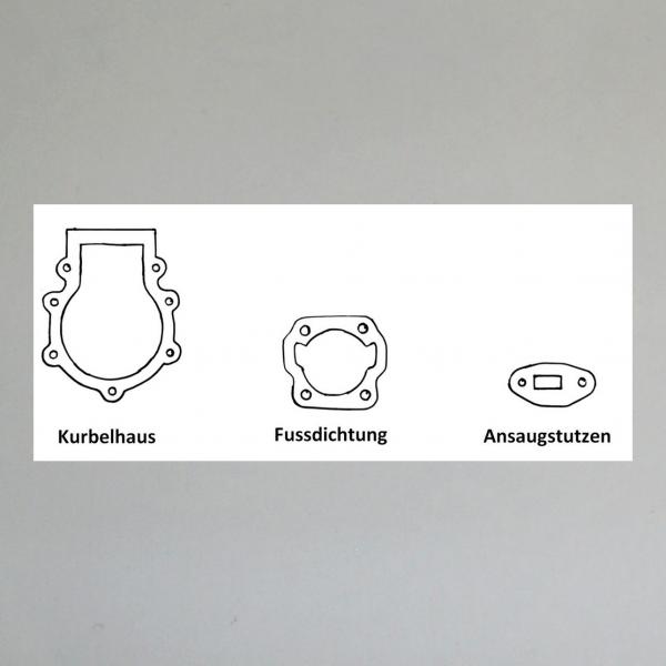 Dichtungssatz/ Motordichtungen/ Motordichtsatz für Motobecane Mobylette