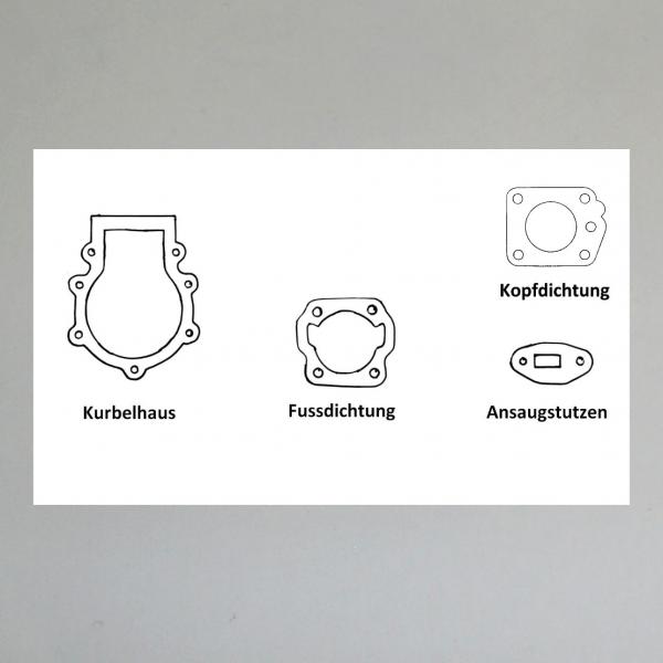 Dichtungssatz/ Motordichtungen/ Motordichtsatz für Motobecane Mobylette