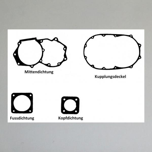 Dichtungssatz/ Motordichtungen/ Motordichtsatz für Zündapp DB 200, DB 201, DBK 200, DBL 200