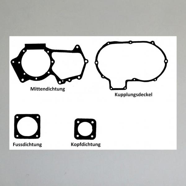 Dichtungssatz/ Motordichtungen/ Motordichtsatz für Zündapp Bella 200 Kickstarter