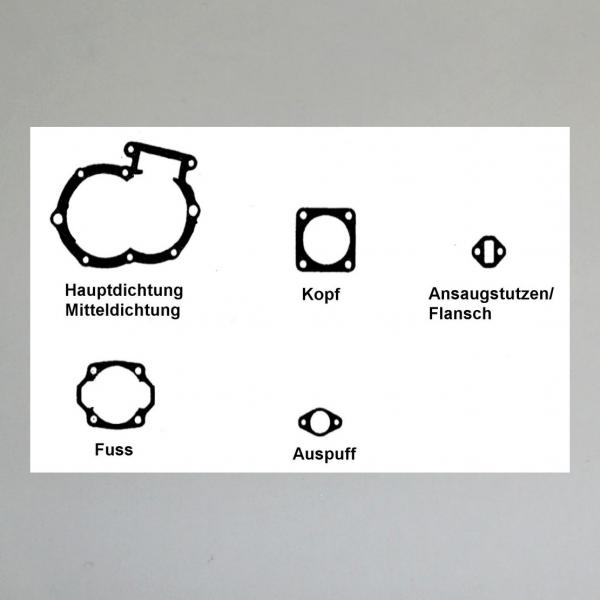 Dichtungssatz/ Motordichtungen/ Motordichtsatz für Zündapp Delphin
