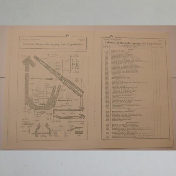 Preview: DKW - Ersatzteile-Liste 47 für SB 350, Kopie