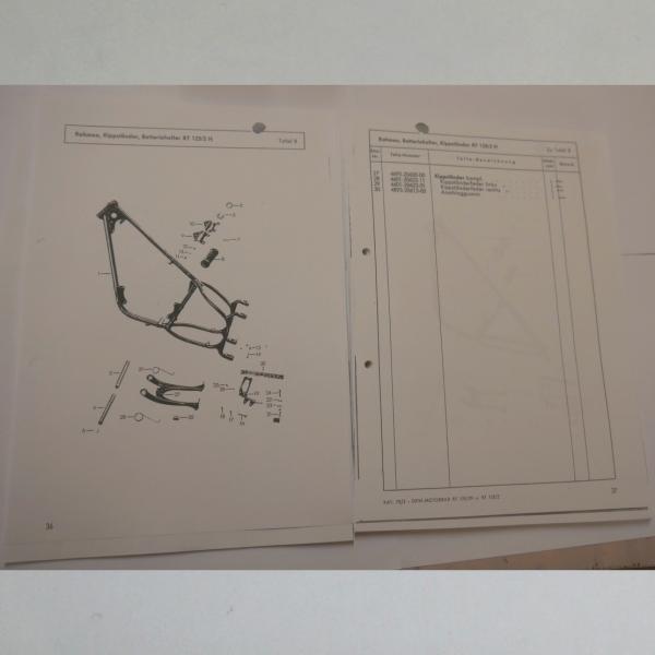 Preview: DKW - Ersatzteile-Katalog 75/2 für RT 125/2H und RT 125/2, Kopie