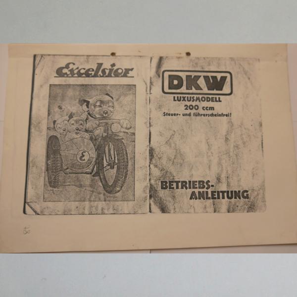 DKW - Betriebsanleitung Luxusmodell 200ccm, Kopie