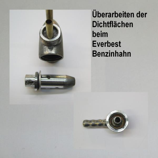 Everbest Zeppelinhahn Benzinhahn mit 1 Abgang für BMW R25/3, R26, R27