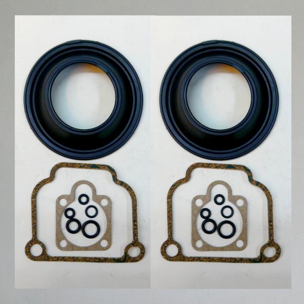 Bing-Vergaser Dichtungssatz Typ 94 mit Membran (Vergaser mit Durchlass 40 und 44mm)---Doppelsatz f. 2 Vergaser---