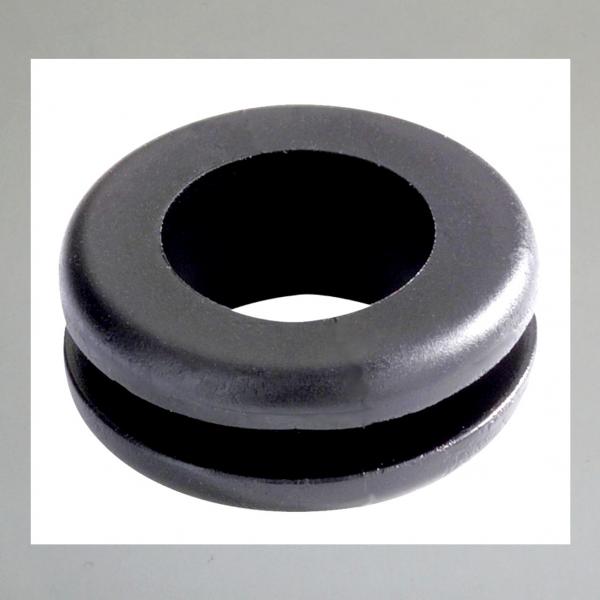 Durchführungsgummi für Kabel, Züge usw---für Einbaubohrung 18mm---Innendurchmesser 12mm