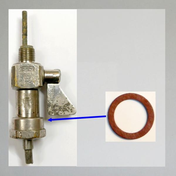 Dichtung für Innenfilter für den Everbest Blockhahn (Würfelhahn, schwere Messingausführung) für BMW, Zündapp, Triumph