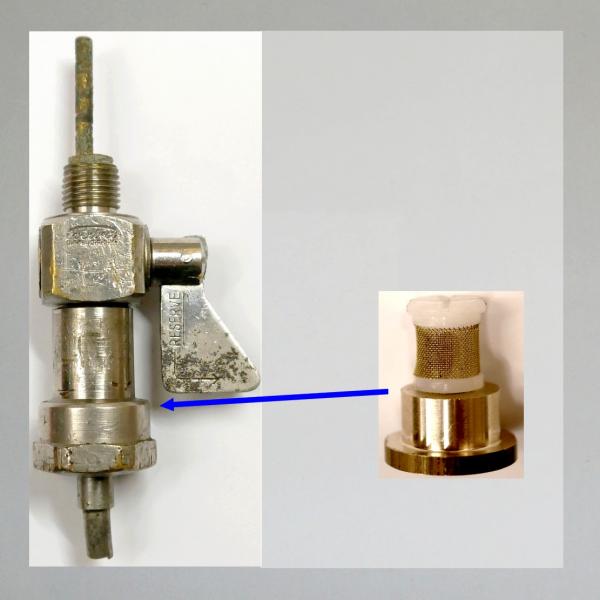 Innenfilter für den Everbest Blockhahn (Würfelhahn, schwere Messingausführung) für BMW, Zündapp, Triumph