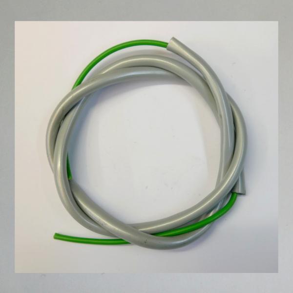 Kabel für Hupenknopf, silbern mit 1 Ader für Motorrad, Moped, Mokick 50er-80er Jahre