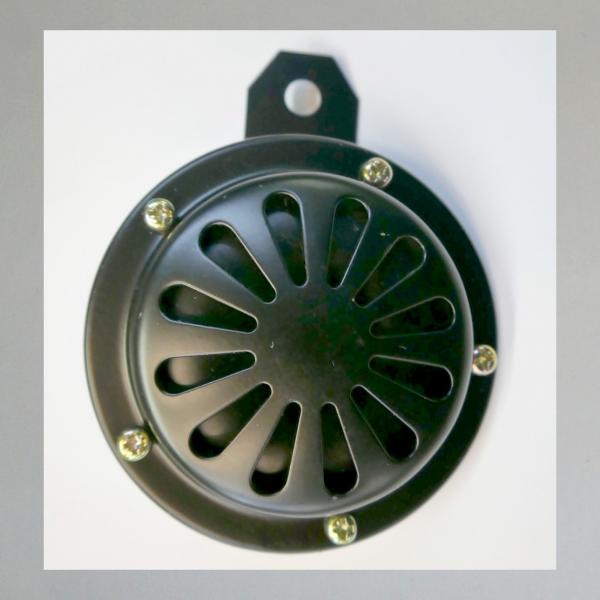 Hupe/ Horn für Motorräder, 6 Volt Gleichstrom---schwarz matt---
