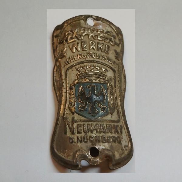 Steuerkopfschild für Express Fahrrad Neumarkt bei Nürnberg Nr. 8