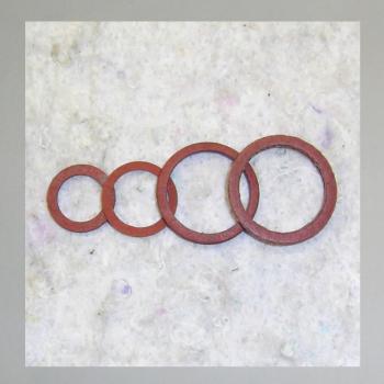 Benzinhahndichtung, Dichtung für Benzinhahn: Fiberdichtring f. Hahn mit Überwurfmutter M12x1 auf 16x1 (Mofa, Moped, Mokick)