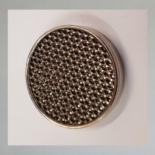 Luftfilterplatte Bing, Durchmesser 52mm, gereinigt und neu verzinkt---Originalteil mit Nut für Dichtungsring---