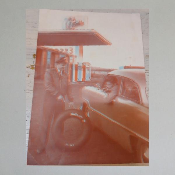 Werbeblatt Fulda Reifen, zur Betrachtung mit 3D-Brille rot/grün, original