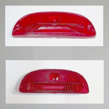 Glas für das Rücklicht Bosch/Hella/Union Zündapp Roller 175 S (passt auch beim Union Rücklicht NSU Prima 3-Stern)