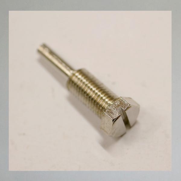 Gasschieber-Anschlagschraube (Standgas) für Graetzin Vergaser---23mm lang (Zapfenschraube)