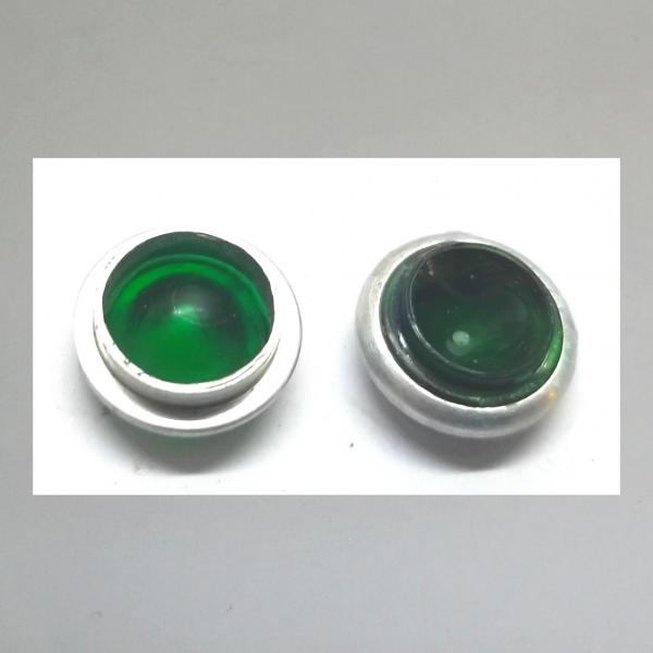 Glas für Kontrollleuchte/Leerlaufanzeige o.ä. grün Durchmesser 12mm