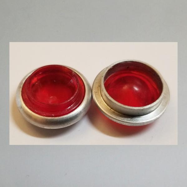 Glas für Generatorleuchte rot Durchmesser 12mm