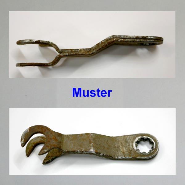 Preview: Bremshebel an der Hinterrad-Bremse KR50 (Rohling)