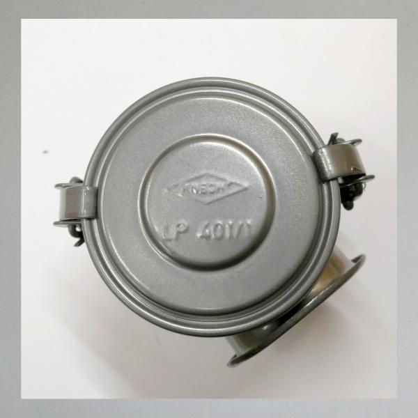 Preview: Knecht Blech-Luftfilter für Heinkel Tourist Roller: Kleine Ansaugöffnung, Steckanschluss 35mm---neu beschichtet---