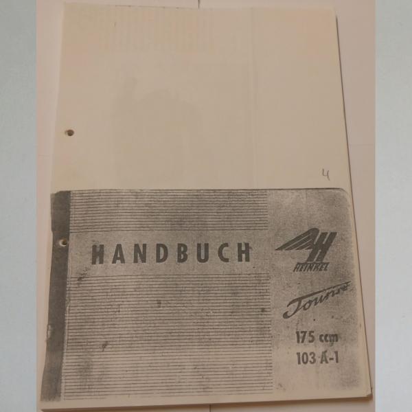 Heinkel - Handbuch Tourist 175ccm 103 A-1, Kopie