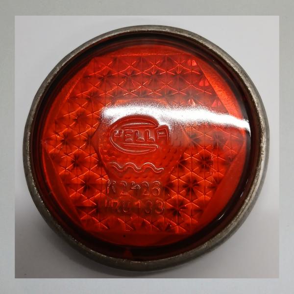 Rücklichtglas Hella K2426 mit Rahmen, passend für viele Motorradrücklichter