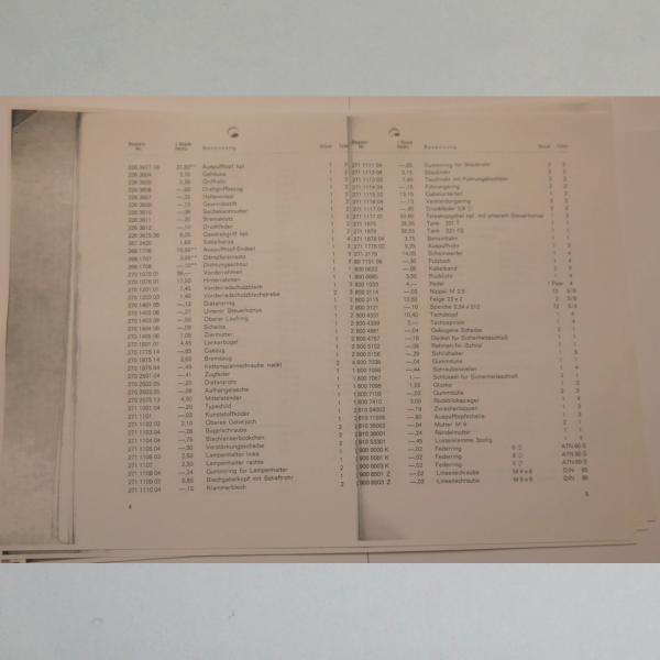 Preview: Hercules - Ersatzteile-Liste Modell 221 T und 221 TS, Kopie