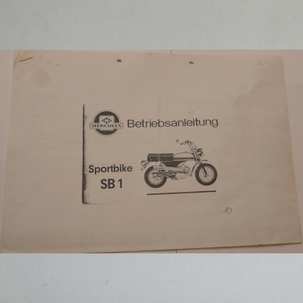 Hercules - Betriebsanleitung für Sportbike SB 1, Kopie