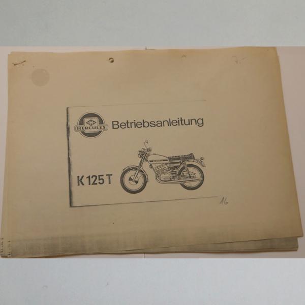 Hercules - Betriebsanleitung für K 125 T, Kopie