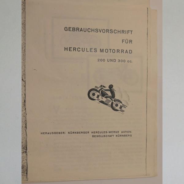 Preview: Hercules - Betriebsanleitung / Gebrauchsvorschrift für 200ccm und 300ccm, Kopie