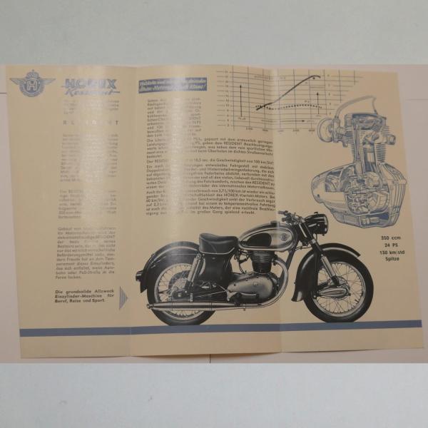 Preview: Horex - Resident Werbung Broschüre Flyer, Faksimile 1987 Archiv-Verlag
