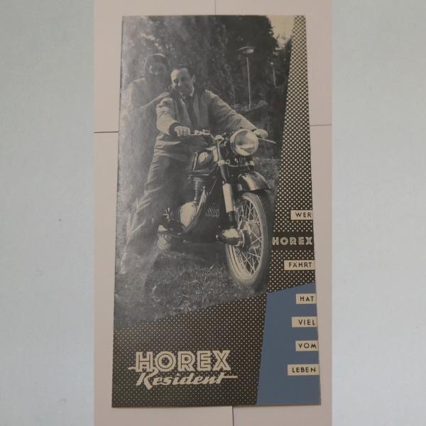 Horex - Resident Werbung Broschüre Flyer, Faksimile 1987 Archiv-Verlag
