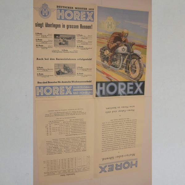 Horex - S2, S3, S35, T5, T6, S64, SS64 Werbung Broschüre Flyer, Faksimile The Branse Collection