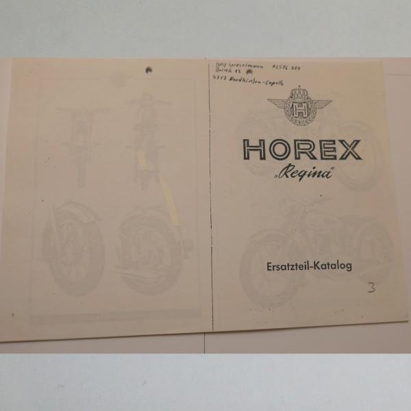 Horex - Ersatzteil-Katalog Regina, Kopie