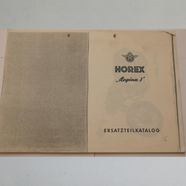 Horex - Ersatzteil-Katalog Regina 3, Rund- und Spitzgehäuse, Kopie