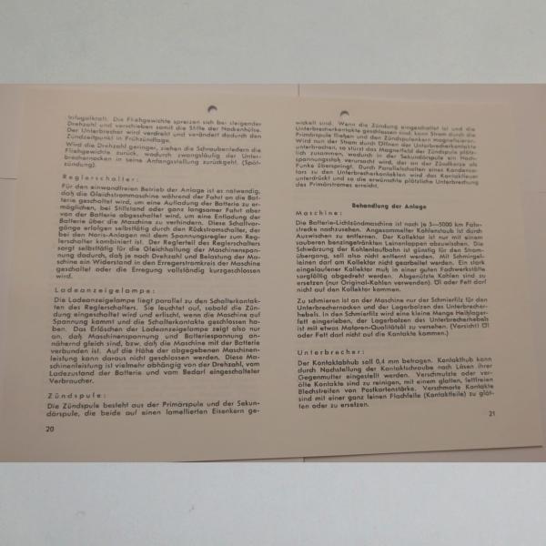 Preview: Horex - Betriebsanleitung Regina 2, 1953, Kopie