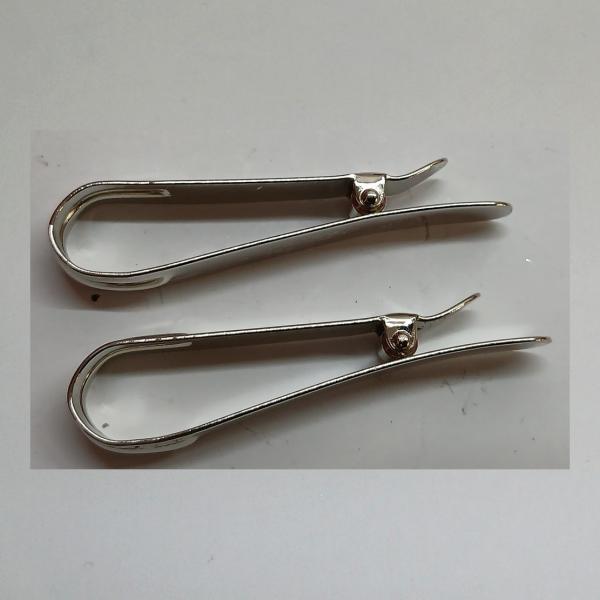 Hosenklammer, vernickelt