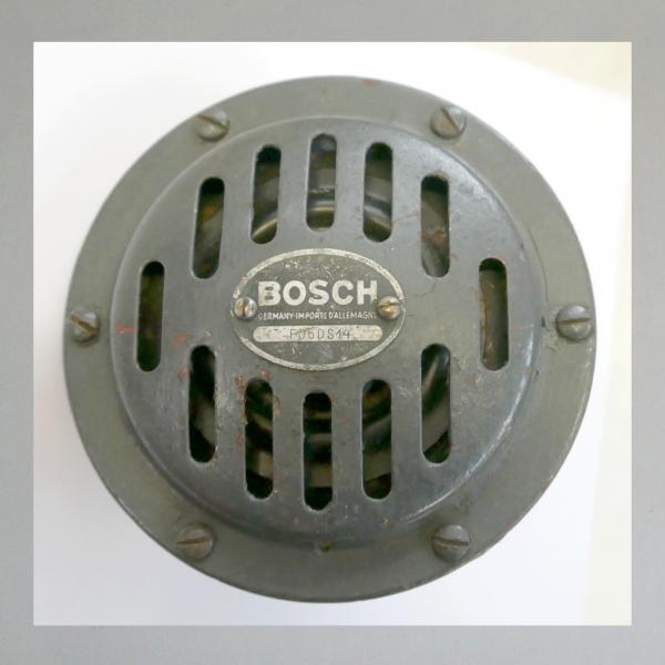 Grosse Bosch Hupe/ Horn für Motorräder, 40er/ 50er Jahre, 6 Volt Gleichstrom---Ori. Gebraucht---funktionsfähig--- FD6DS14