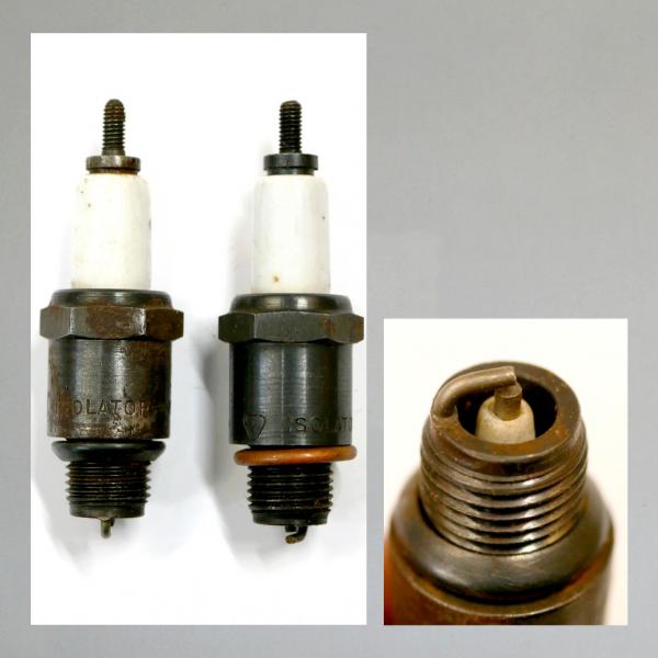 Zündkerze W95T1---M14x1,25---Wärmewert 95---Fabrikat Isolator (Original alt, OVP, NOS) 50er Jahre