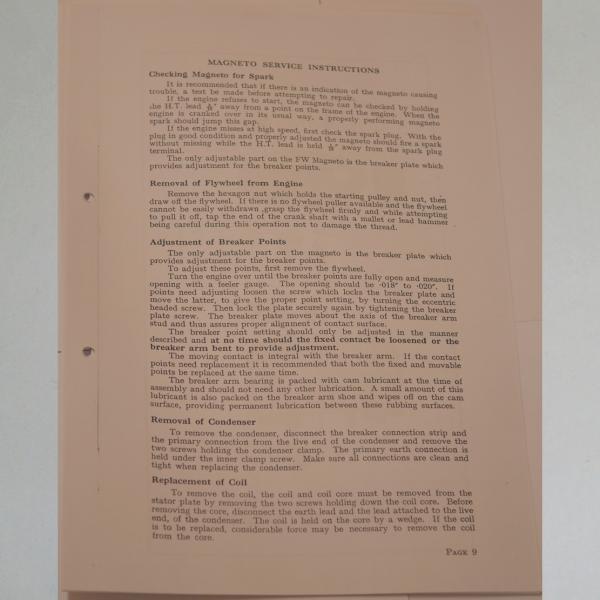 Preview: JAP - Handbuch und Ersatzteil-Liste für Modell 2S, englisch, Kopie