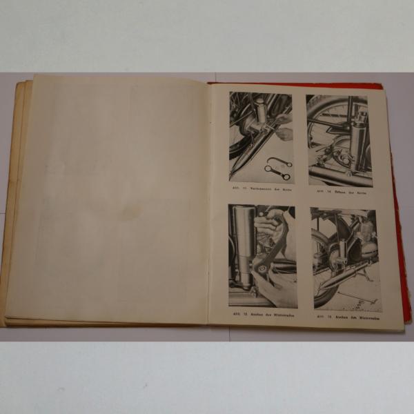 Preview: Jawa - Handbuch für 250 Einzylinder und 350 Zweizylinder 1953, original