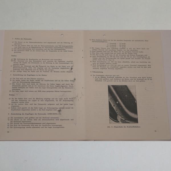Preview: Jawa - Bedienungs- und Wartungsanleitung für 50ccm Typ 555 1961, Kopie